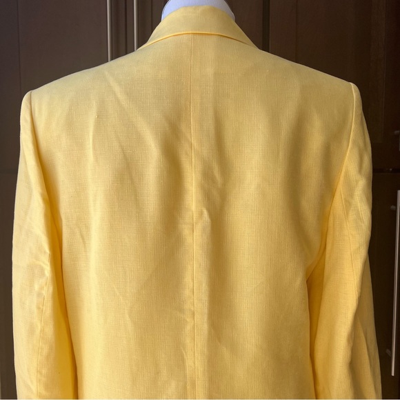 NWOT! Pendleton Lenin Blend Canary Yellow Textured Blazer US10 - Picture 9 of 14